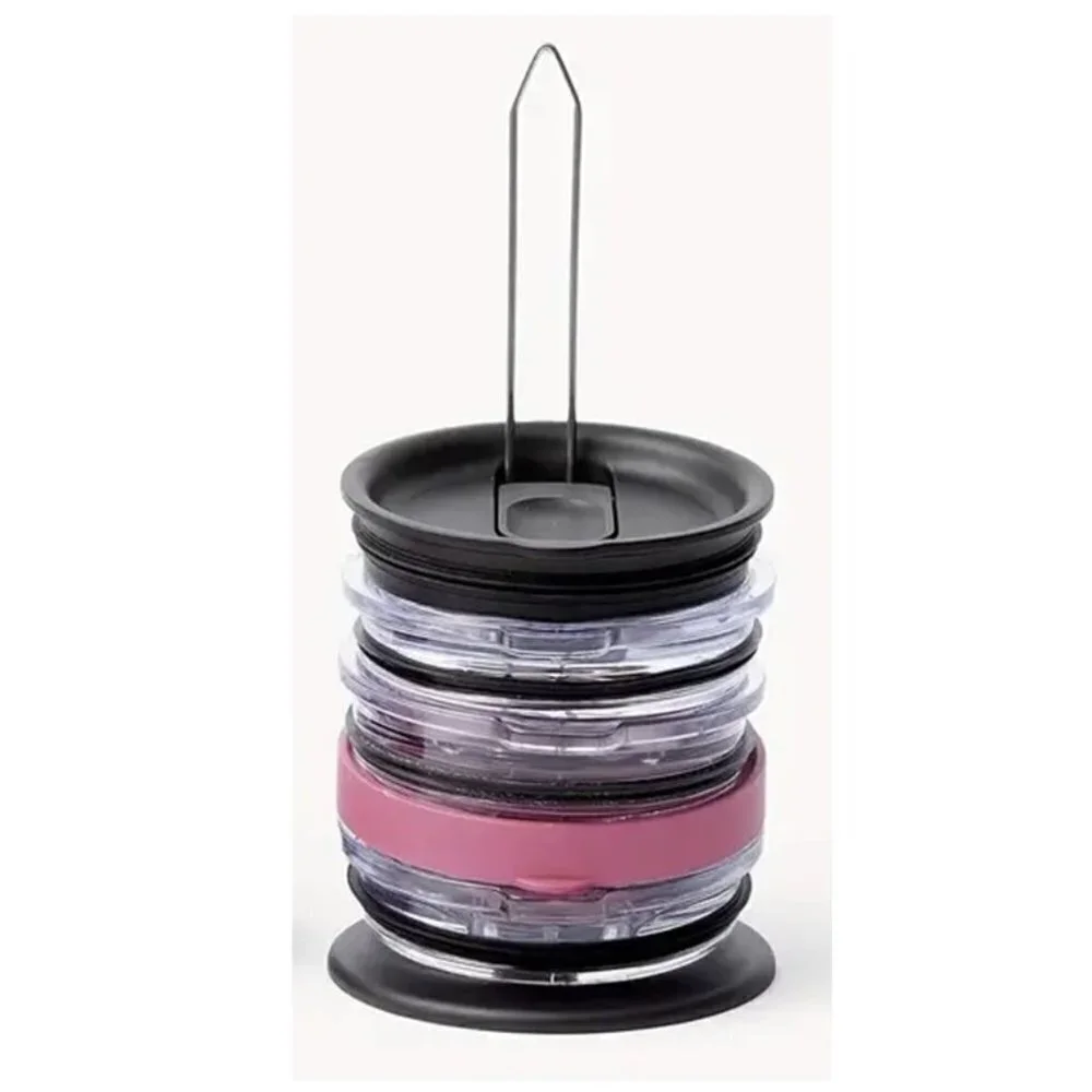 Vertical Tumbler Lid Space Saving Organizer Rack - Holds Up to 10 Lids
